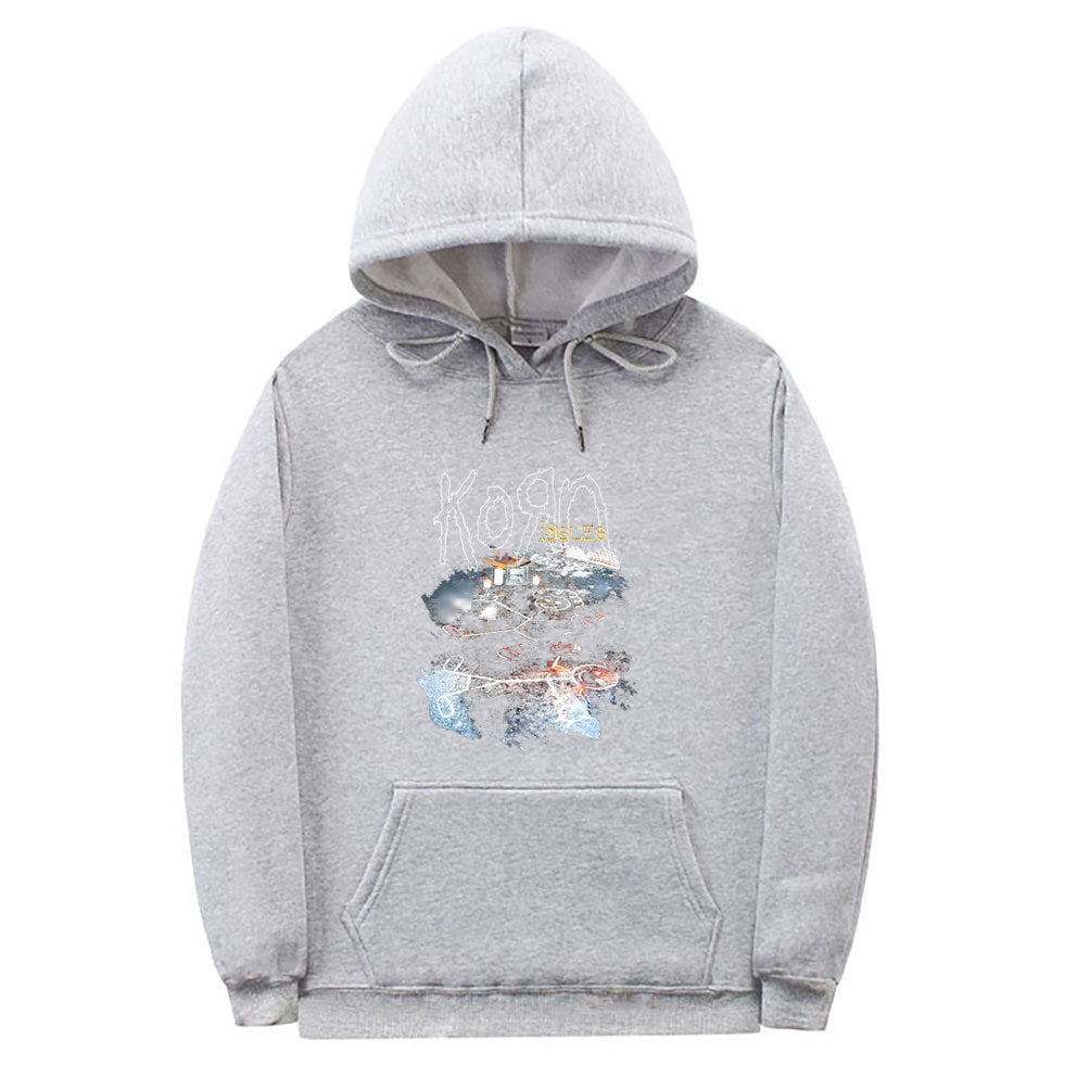 Vintage Rock Band Korn Issues Print Hoodie Men Women Gothic