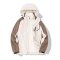Autumn and Winter couple's three-in-one two-piece windproof water jacket men's outdoor jacket women's fleece jacket fleece-lined thickened