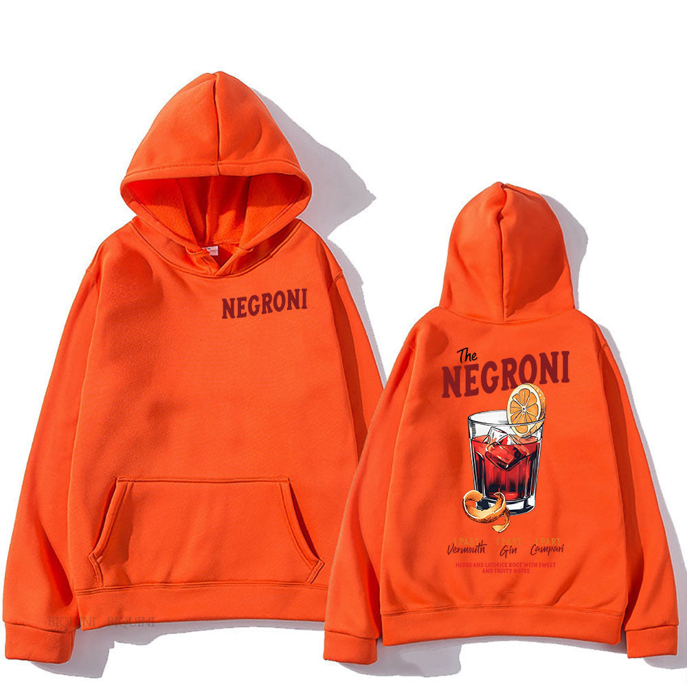 Negroni Unisex Long Sleeve Graphic Hoodie Please Social Club