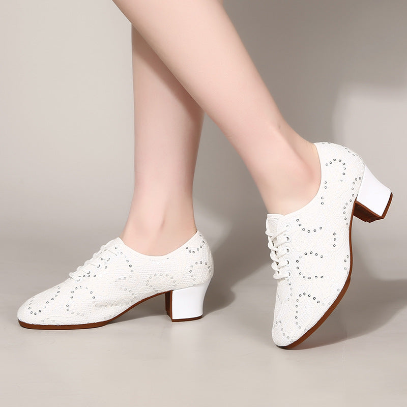New latin dance square dance shoes low soft bottom dance shoes ladies modern dance shoes breathable performance dance shoes