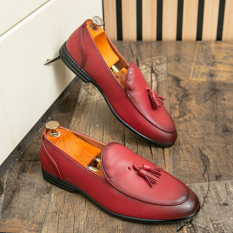 Men's Shoes Cross-border 47 plus size New Loafers Fashion Men's Footwear Casual Leather Shoes Trendy Stylist Lazy Shoes