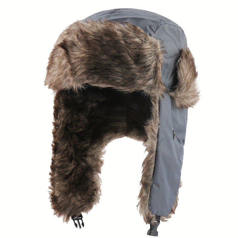 Autumn and Winter Camouflage Lei Feng Hats for Men and Women, Outdoor Cycling Windproof and Cold-Proof Ski Hats, Thickened Ear Protection Hats, Cross-Border