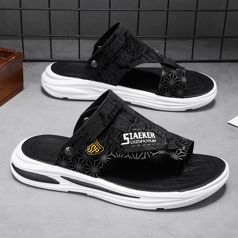 Sandals Men's Summer New High-Looking Men's Sandals Outdoor Versatile Casual Non-Slip Wear-Resistant Sports Beach Sandals