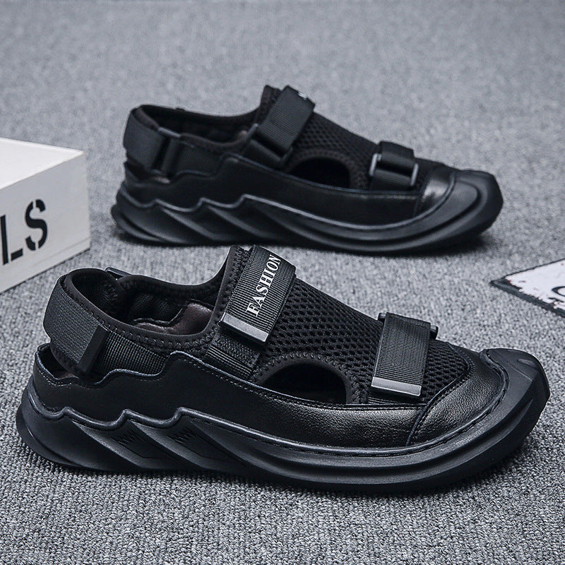 Men's Sandals Soft Sole 2023 Summer New Style Vietnam Roman Beach Shoes Baotou Breathable Outdoor Casual Shoes Trend