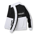 Men's Collar Zipper Casual Long-sleeved Jacket Jacket for Teenagers Spring and Autumn Collar Colorblock Fashion Top 9335