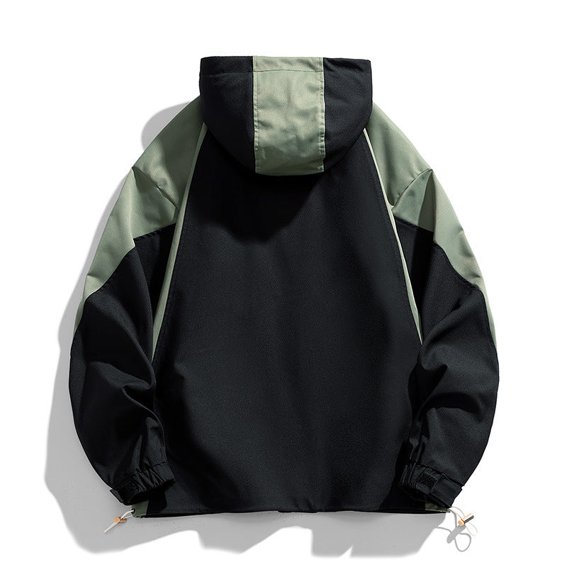 Jacket Coat Men's Spring and Autumn Fashion All-match Loose Men's Fat Work plus size Jacket Coat High-end Sense