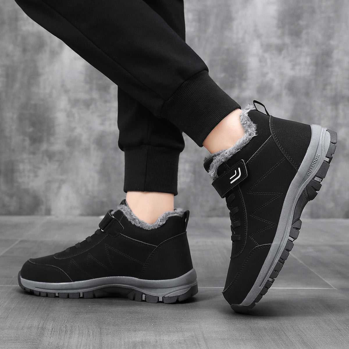 2025 High-Top Cotton Shoes Winter Hot Style Men's Warm Snow Boots 36-45