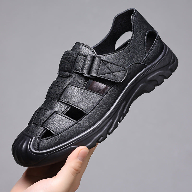 Summer New Men's Sandals, Non-Slip, Wear-Resistant, Casual Sandals, Men's Hollow Breathable Clogs, Men's Drop Shipping