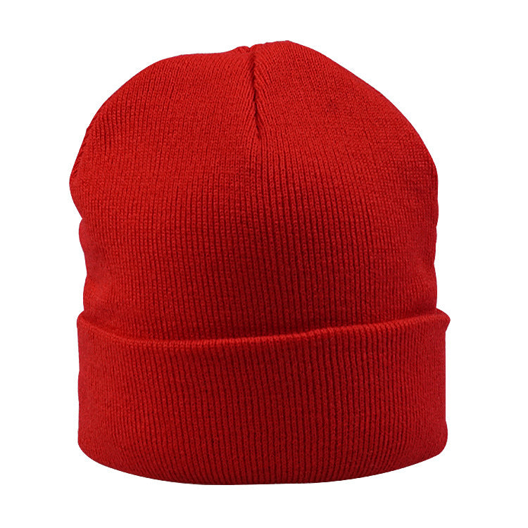 High-Quality Candy-Colored Knit Hats for Men and Women, Autumn and Winter Warm Hats, Outdoor Cold-Proof Pullover Knit Hats