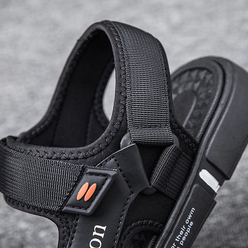 Sandals for Men 2026 New Summer Sports and Leisure Driving Sandals Trendy Non-Slip Outdoor Beach Shoes Men's Slippers