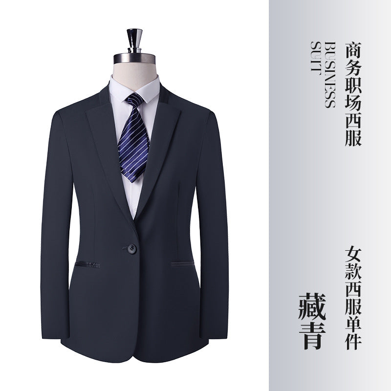 Gray Business Attire for Men and Women, Autumn and Winter Slim Business Bamboo Pattern Suit, Women's Trousers and Vest