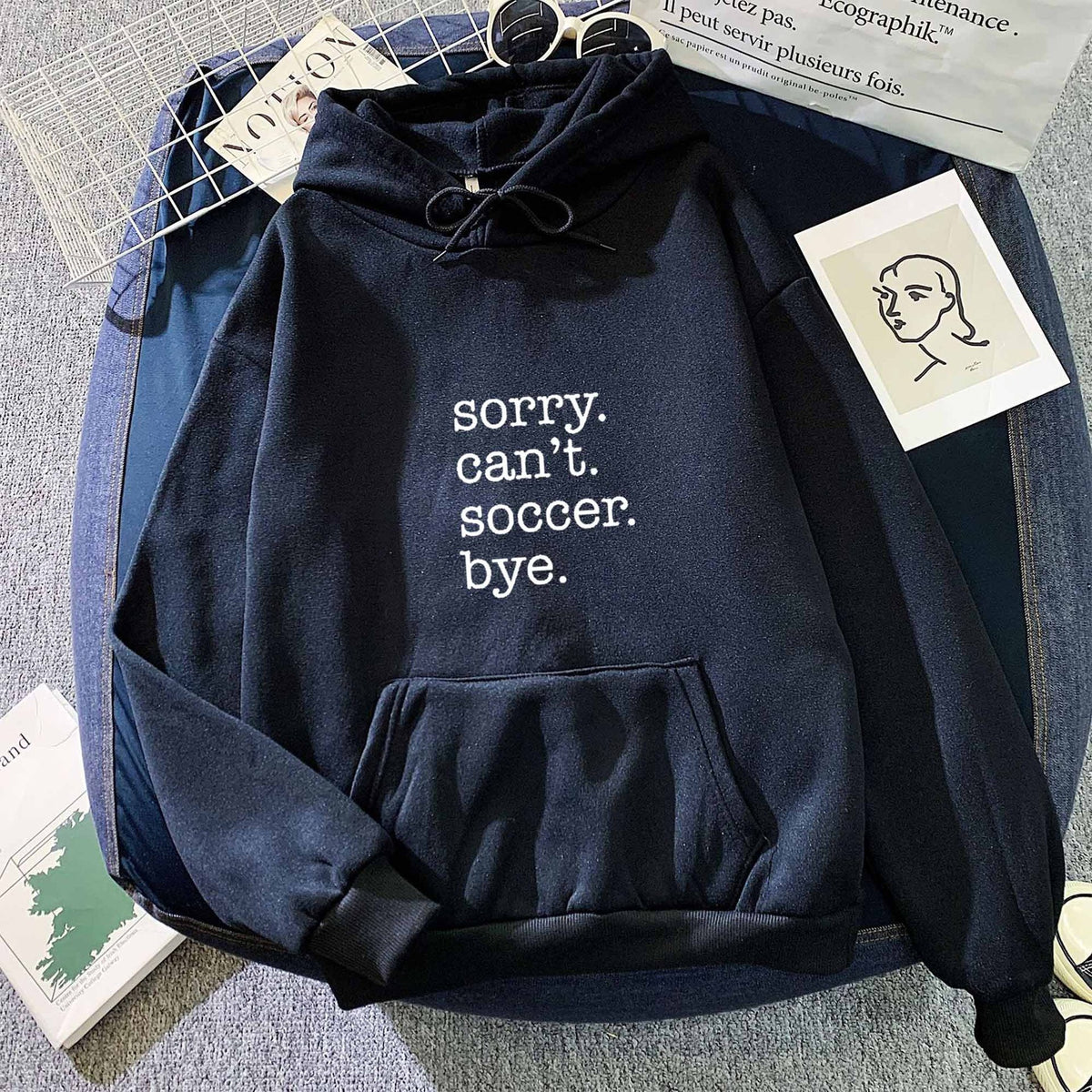 New Cross-Border Autumn and Winter Letter Printed Hoodies and Sweatshirts for Men and Women, Korean Style Trendyy Versatile Tops Amazon