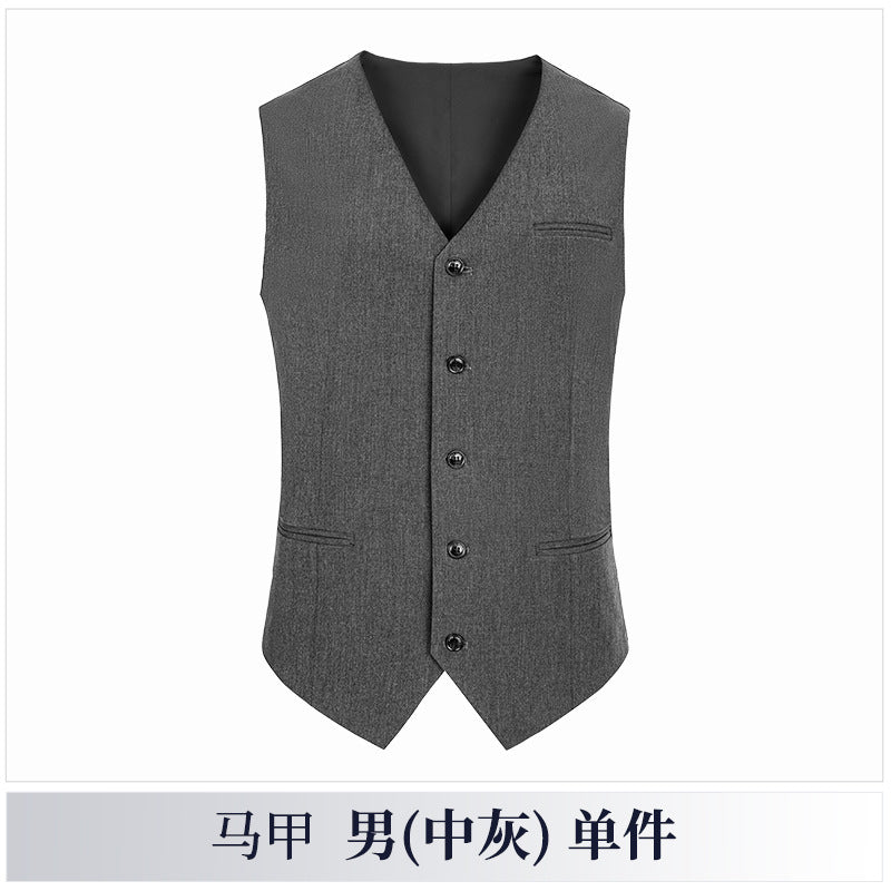 Men's Formal Three-Piece Business Suit, Groom and Best Man Suit, Wedding Dress, Autumn and Winter New Suit, Formal Suit