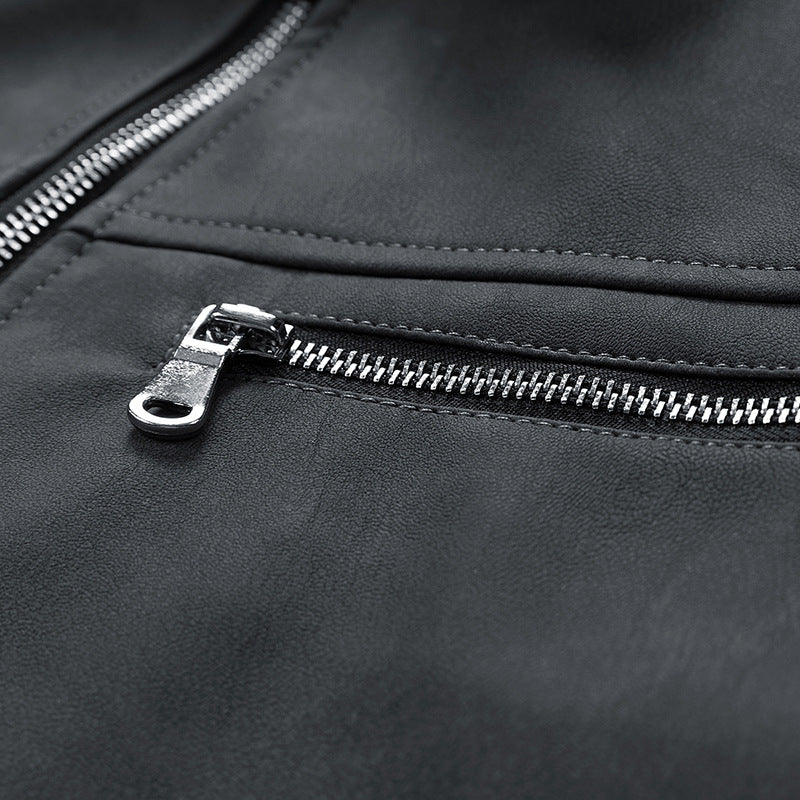Fast 2024 Autumn New Jacket Loose Overalls Leather Jacket Men's Bike Clothing Leather Jacket Coat Fashionable Leather