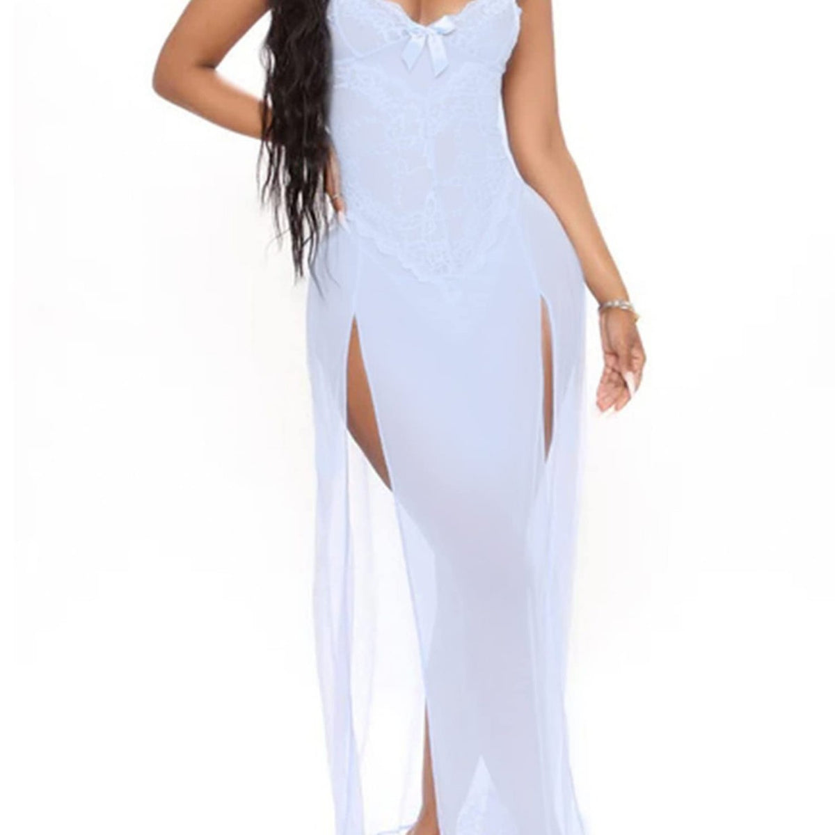 Wholesale new European and American sexy sexy black home clothes two-piece fashion comfortable lace pajamas suit