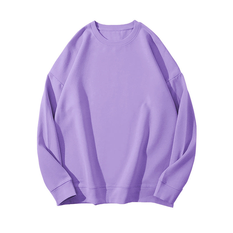 Solid Color Velvet Sweatshirt for Women in Autumn and Winter Korean Style Loose Casual Top T-Shirt Female Student Couple Outwear Bottoming Shirt