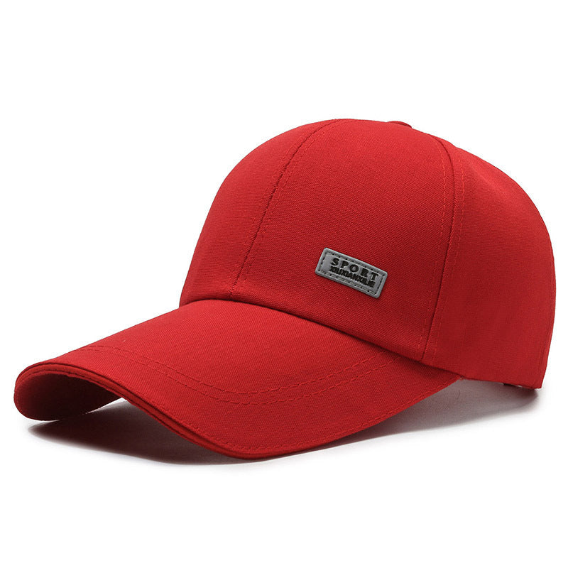 Hat Men's Summer Korean Style Casual Peaked Hat Outdoor Sun Hat Women's Baseball Cap Spring and Autumn Sun Protection Sun Hat