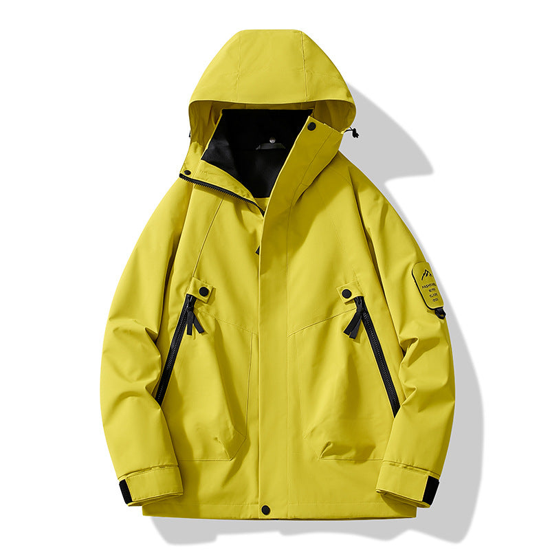 Jacket for Autumn and Winter, 25 Styles of Warm Coats, Windproof and Waterproof Outdoor Jackets, Detachable Two-Piece Set, Couple's Hiking Clothing