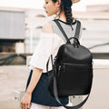 Genuine Leather Backpack for Women 2025 New Model Large Capacity Student School Bag with Multiple Pockets Urban Simple Versatile