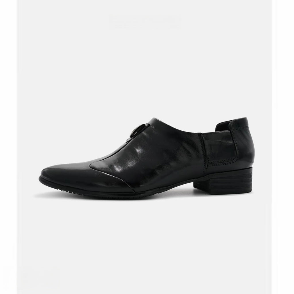 2025 Spring and Autumn New Men's Business Formal Leather Shoes New Height Increasing High-End Leather Shoes Men's British Pointed Toe Shoes