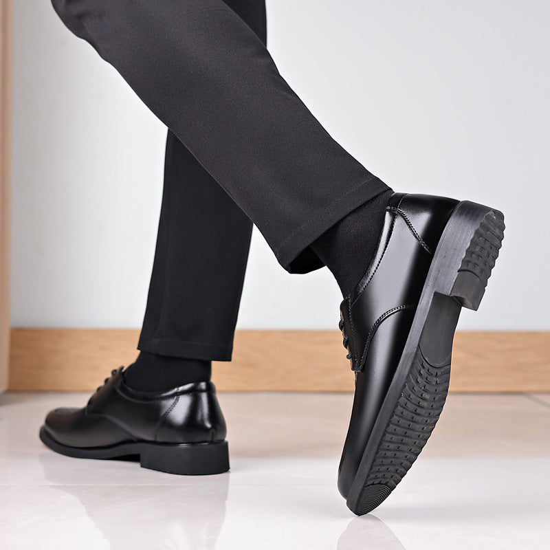 extra large size men's leather shoes spring men's shoes business formal casual breathable shoes groom