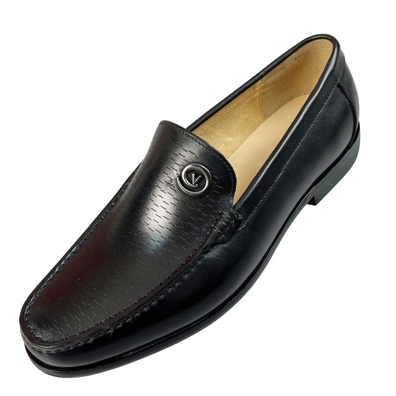 Men's Casual Loafers, Breathable Leather Shoes, Genuine Leather Slip-On Shoes, Winter Men's Shoes, New Trendy Style