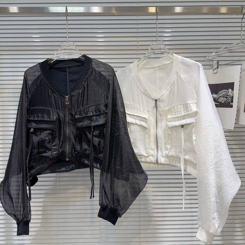 European Station 2025 Summer New European Design Versatile Short Thin Jacket Long Sleeve Sun Protection Women's Clothing