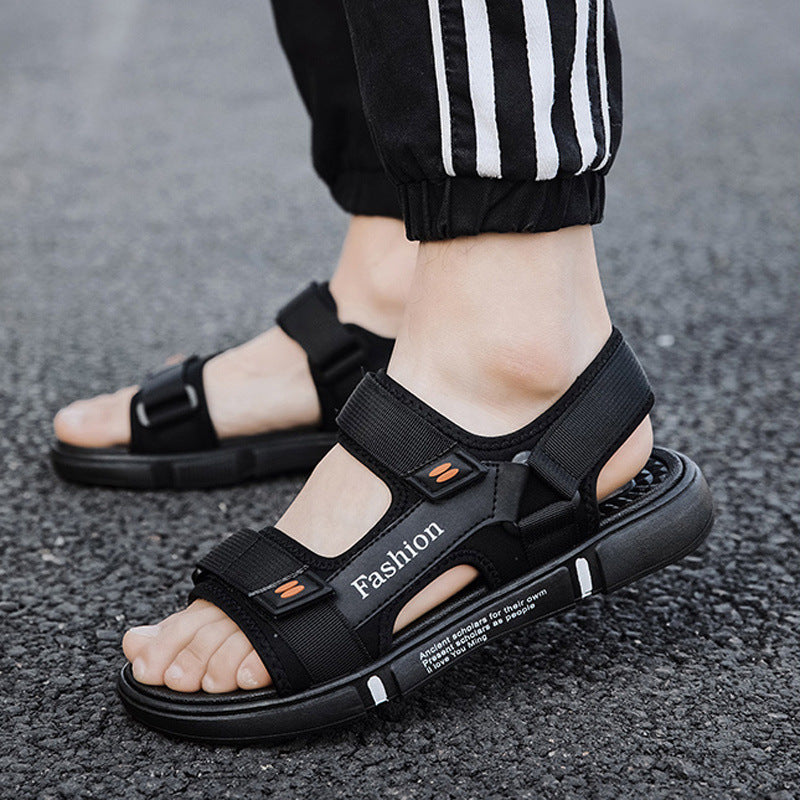 Sandals for Men 2026 New Summer Sports and Leisure Driving Sandals Trendy Non-Slip Outdoor Beach Shoes Men's Slippers