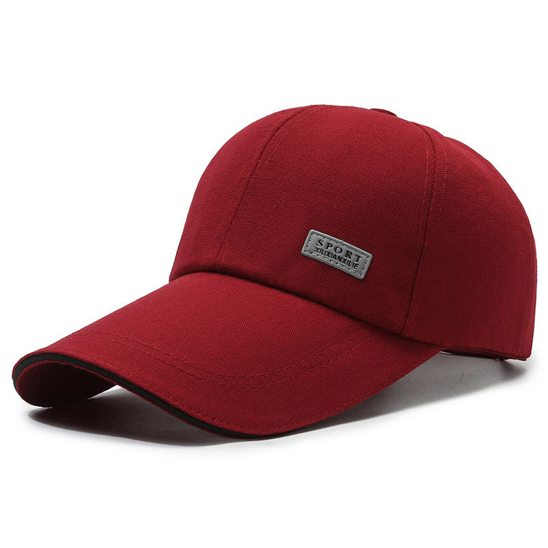 Hat Men's Summer Korean Style Casual Peaked Hat Outdoor Sun Hat Women's Baseball Cap Spring and Autumn Sun Protection Sun Hat