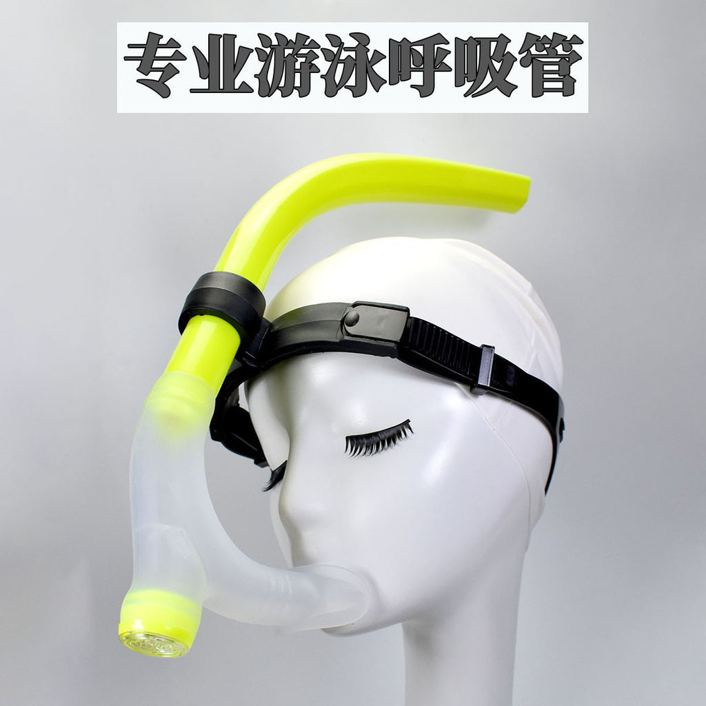 Semi-dry Swimming Breathing Tube Lengthened Freestyle Training Special Underwater Ventilation Artifact Snorkeling Equipment Adults Children