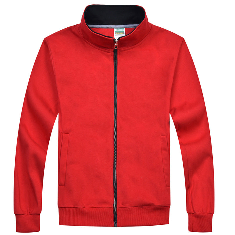 Zipper Sweater Custom Printed Logo Waiter Work Clothes Women's Autumn and Winter Class Clothes Group Culture Advertising Shirt Men's Long Sleeve