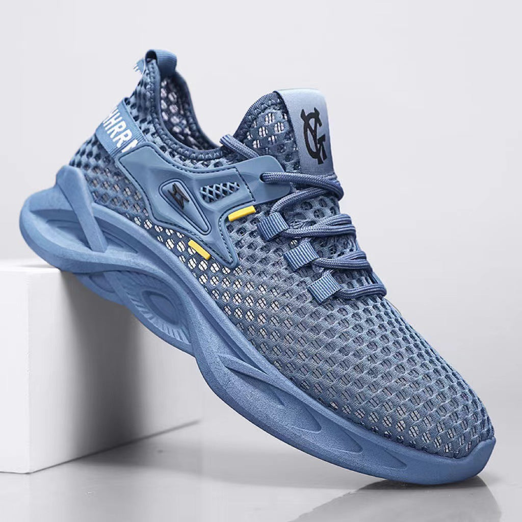Autumn New Cross-Border Mesh Men's Sneakers, Lightweight Breathable Low-Top Casual Shoes, Water Shoes