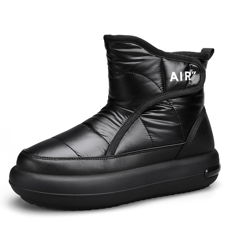 Foreign Trade Slip-on Snow Boots Men's Winter fleece-lined Warm Foot Outdoor Snow Cotton Boots Men's Northeast Cotton Shoes