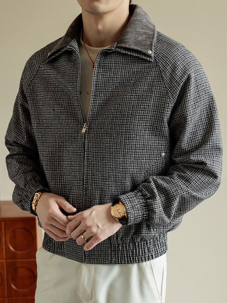 Plus-Size Men's Trendy Lapel Jacket Coat for Big Guys, Loose Outerwear for Spring and Autumn, High-End Feel
