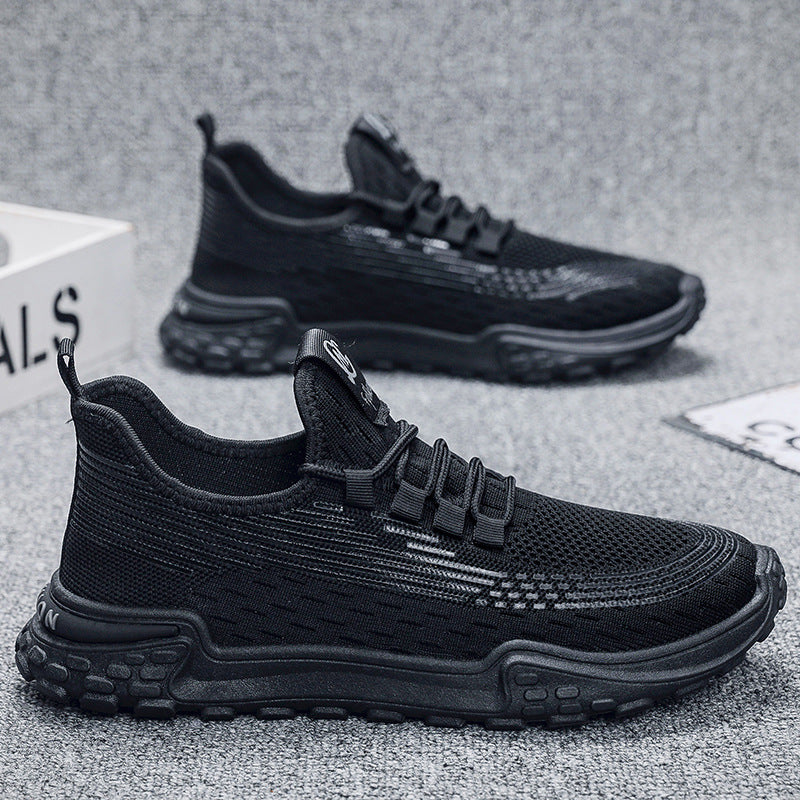 New Arrival All-Match Thin Men's Shoes Spring and Summer Lightweight Non-Slip Cloth Shoes Fly-Woven Breathable Sneakers Men's Shoes Casual sneaker