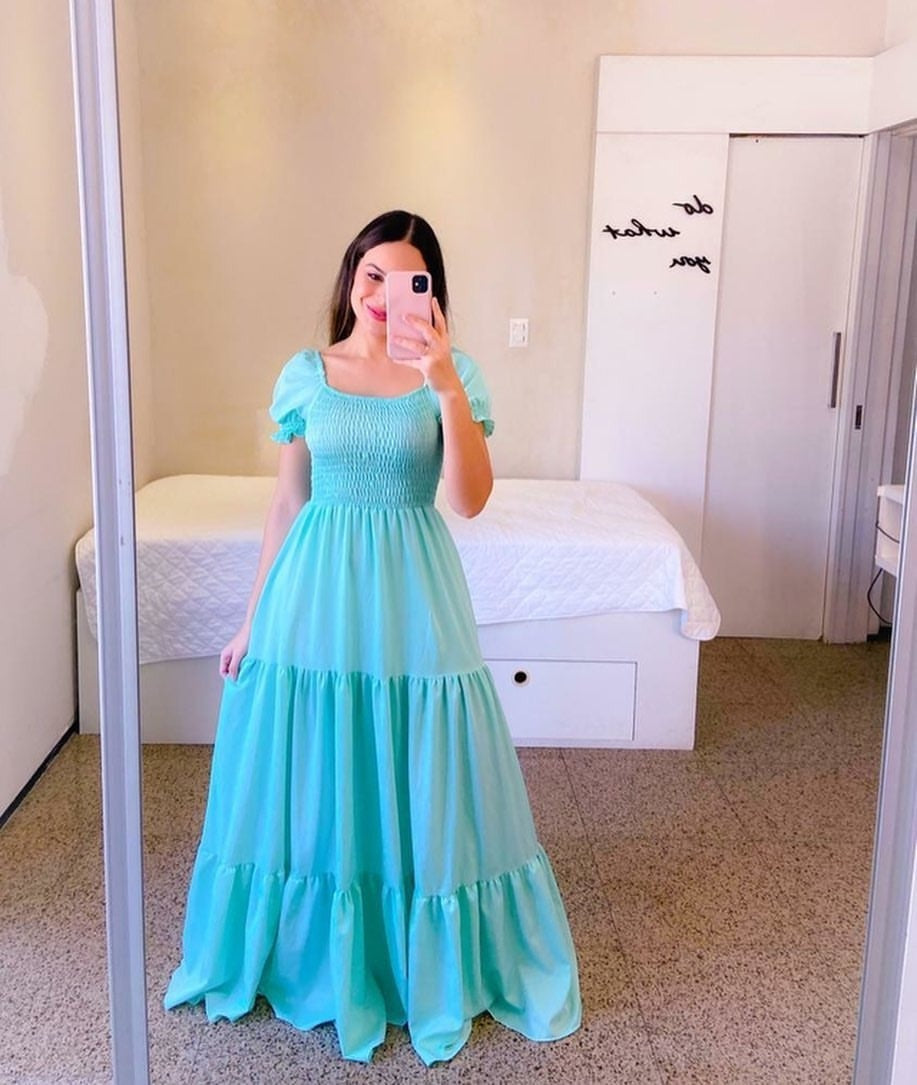 Cross-Border New Spring and Summer European and American Clothing Dress One-Shoulder Floral Off-Shoulder Long Color Fairy Skirt