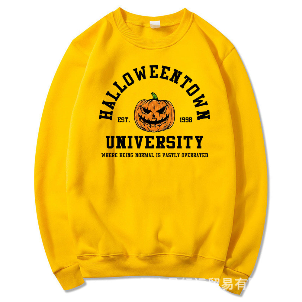 Fashionable Long-Sleeved Sweatshirt for Women 2023 Autumn and Winter New Loose Popular Sweatshirt Letter Printed Round Neck Sweatshirt for Women