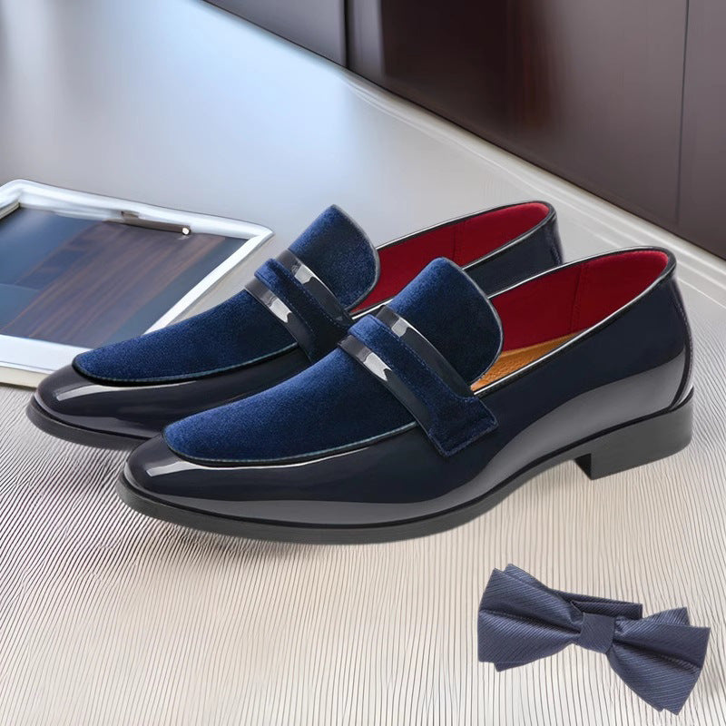 Men's Shoes, New Spring Leather Shoes, Business Men's Loafers, High-End Formal Leather Shoes, Men's Slip-On Black Wedding Shoes