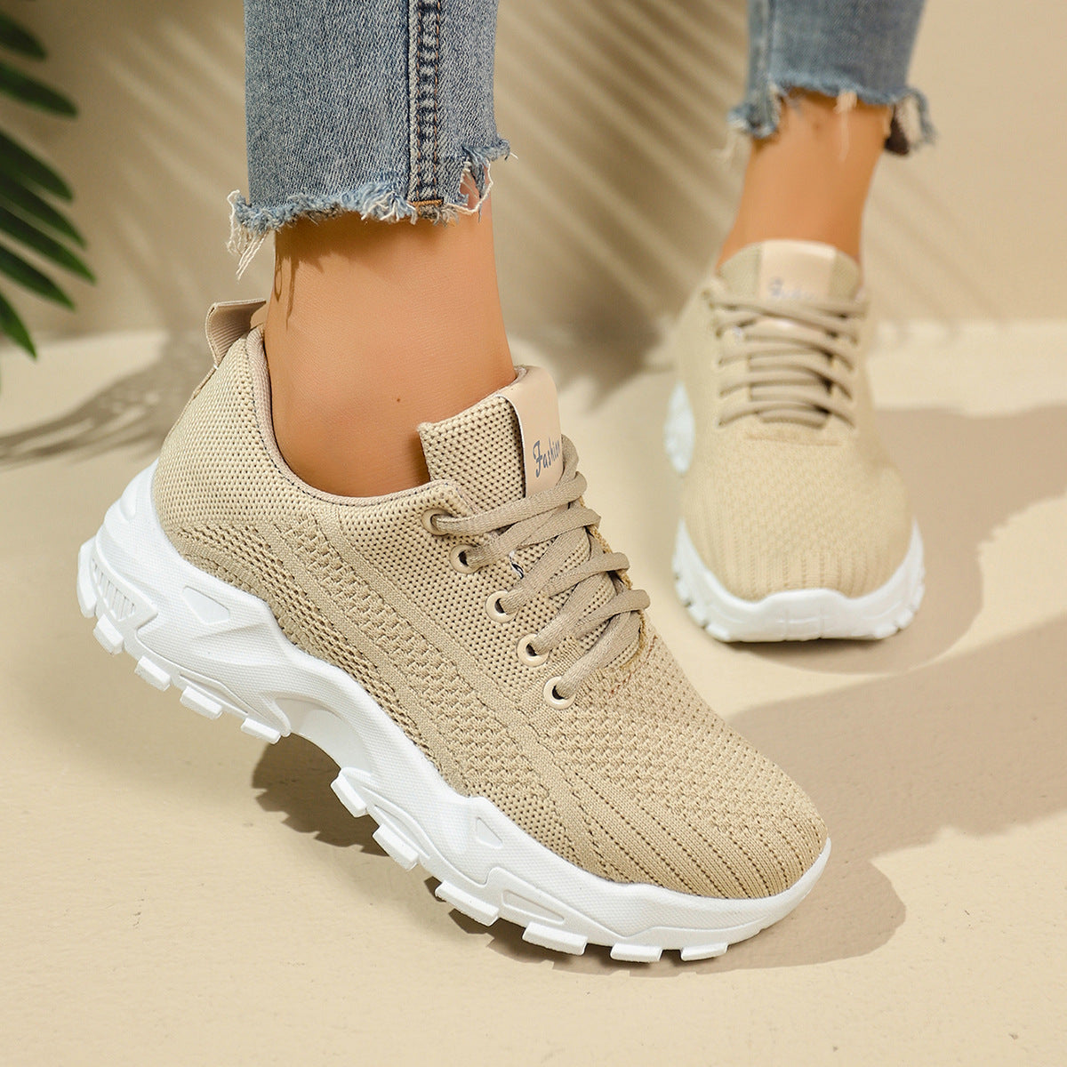 Shoes for Women 2025 New Foreign Trade Women's Shoes Casual Walking Soft Sole Mom's Shoes Fashionable Breathable Sports Shoes for Women