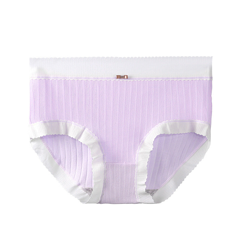 Women's Pure Cotton Underwear Summer Thin Women's Underwear Seamless Breathable Cute Young Girl's Pure Cotton Triangle Shorts