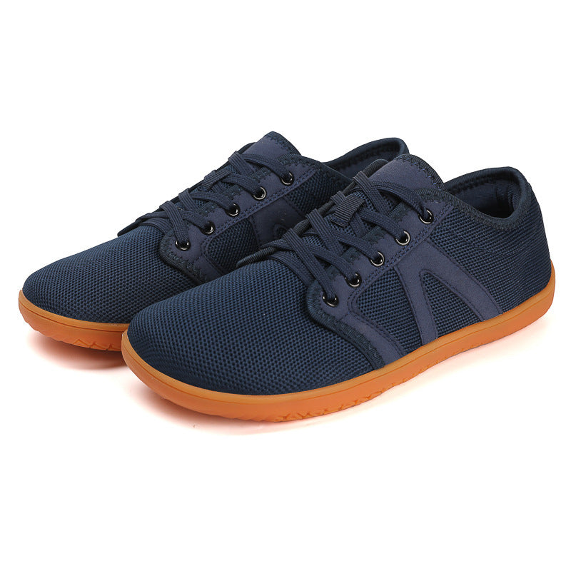 Factory Outlet Flying Woven Wide Shoe Last Barefoot Shoes Soft Sole Non-slip Indoor Fitness Shoes Couple Flat Foot Sports Casual Shoes