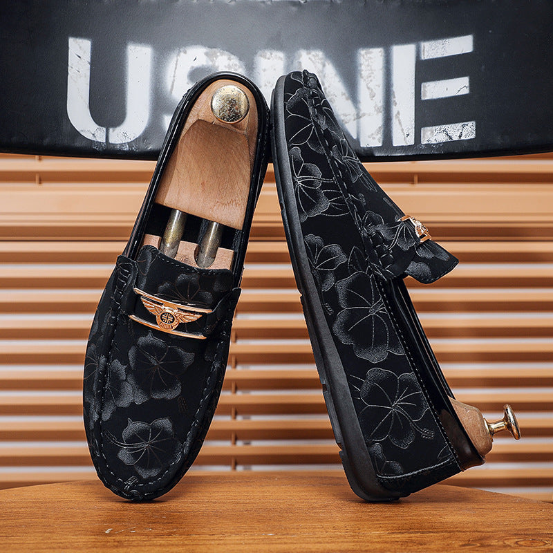 Spring New Men's Loafers Low-top Legs Men's Casual Shoes Fashionable All-match Loafers Slip-on