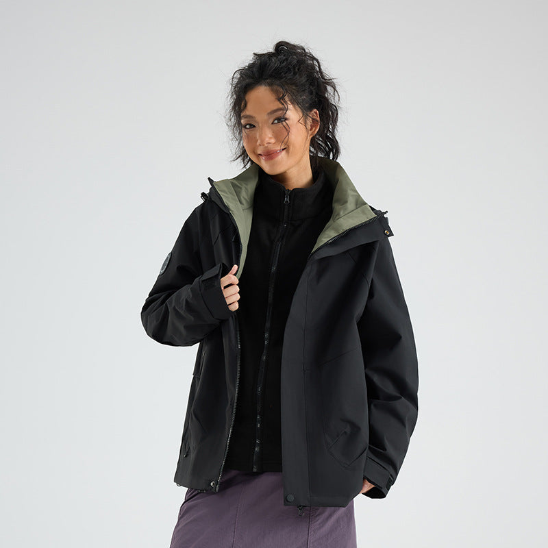 Printed Custom-Made Jackets, Outdoor Three-In-One Jackets for Men and Women, Travel Outdoor Three-Proof Printable High-Quality Jackets