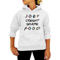 JOEY DOESNT SHARE FOOD printed hooded sweater autumn and winter women's European and American wish foreign trade cross-border