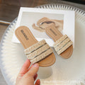 Girls' Slippers 2024 Summer New Children's Shoes Outer Wear Sandals Summer Little Girl's Soft-soled Internet-famous Fashionable Sandals