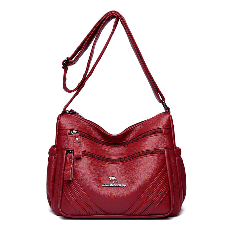 Women's Bag, Large Capacity Women's Bag, Middle-Aged Mother's Bag, 2026 New Model, Multi-Layer Versatile Shoulder Crossbody Bag, Dropshipping