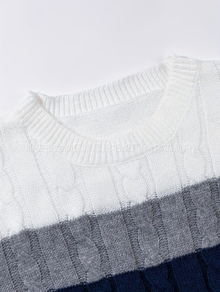 New Versatile Trendy Sweater Men's Autumn and Winter Knitted Pullover