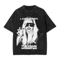 Men Women t Shirt Ladys Gagas Mayhem Washed Hip Hop T-Shirts