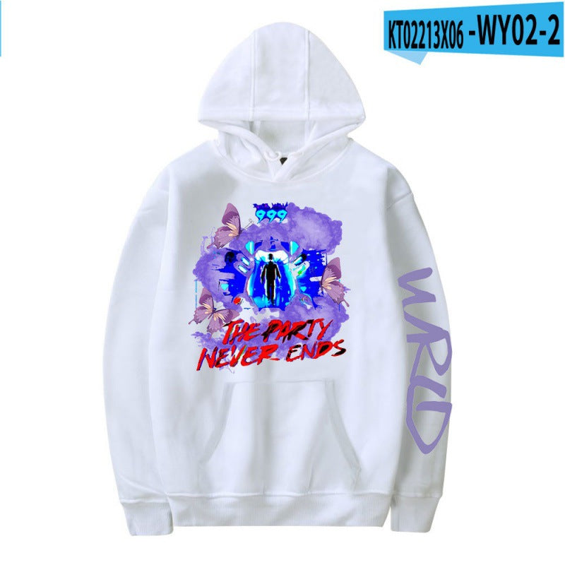 [Cross Border Code] Hot Print Juice WRLD Black Hoodies Men Hoodie