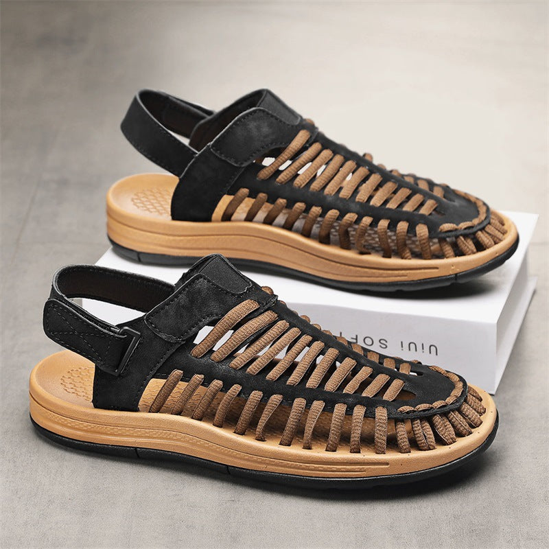 2025 Summer Sandals Men's Breathable Beach Shoes Men's Outdoor Casual Men's Shoes Cross-Border